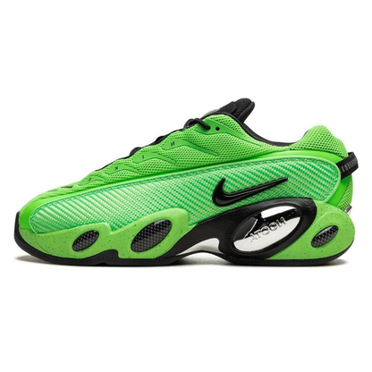 Vibrant Metallic Green Sport Sneakers