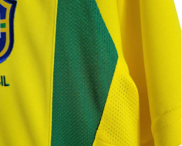 2002 Retro Brazil Home Jersey